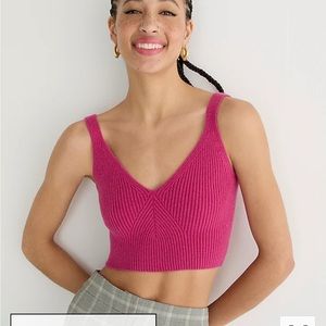 J. Crew // Cashmere Cropped Sweater Tank // Medium